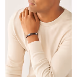 Fossil JF04133040 bracelet Mâle Cuir