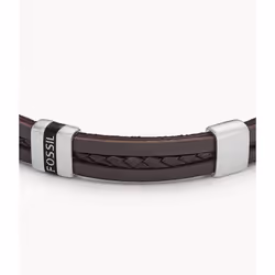 Fossil JF04133040 bracelet Mâle Cuir