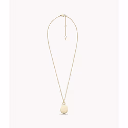 Fossil Drew, Collier à chaîne, Femelle, Acier inoxydable