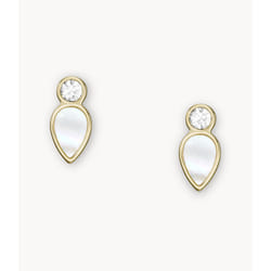 Fossil JF04249710 boucle d'oreille Clous d'oreilles Acier inoxydable Or