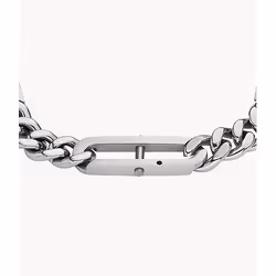 Fossil Bracelet à chaîne Heritage D-Link en acier inoxydable