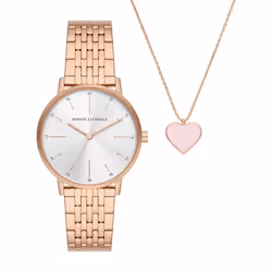 Montre Armani Exchange Lola Pour Femmes en Ip-rosé - AX7145SET