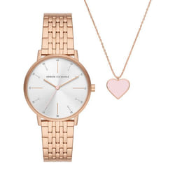 Montre Armani Exchange Lola Pour Femmes en Ip-rosé - AX7145SET