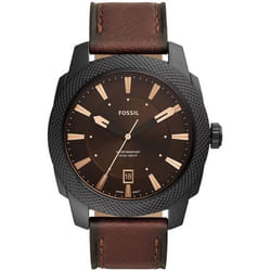 Montre Fossil Machine Pour Hommes en Marron - FS5972