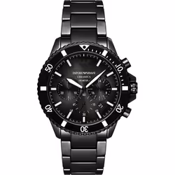 Montre Emporio Armani World Explorer Pour Hommes en Noir - AR70010