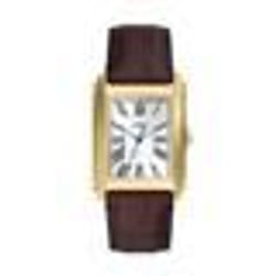 Montre Fossil Hommes FS6011 - Marron Cuir - Etanche 5 Atm - Quartz - Verre minéral - Analogique