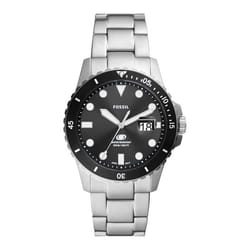Fossil Montre Homme FS6032 Noir Argenté