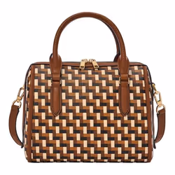 FOSSIL Sac à épaule bandoulière brun clair beige pour femme - Williamson Satchel Multi Brown 254348