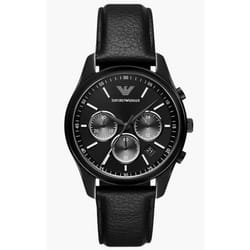 Montre Emporio Armani Hommes AR11583 - Noir Cuir - 40mm - 5 bar - Quartz - Analogique