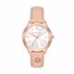 Montre Femme Michael Kors MK7467 en Cuir Rose - Diamètre 38mm - Etanche 3 ATM