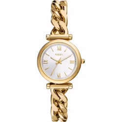 Montre Femme Fossil ES5329 - Acier inoxydable Doré - Cadran Rouge - Etanche 5 ATM