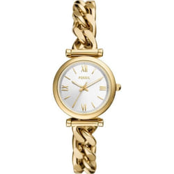 Montre Femme Fossil ES5329 - Acier inoxydable Doré - Cadran Rouge - Etanche 5 ATM
