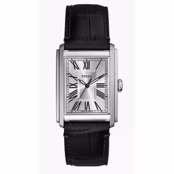 Montre FOSSIL Hommes FS6078 - Bracelet en Cuir Noir - Etanche 5 ATM