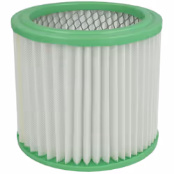 vhbw - the clever way Filtre plissé compatible pour votre aspirateur industriel, pour aspiration à sec ou humide - Finition s ...
