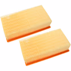 vhbw - the clever way Lot de 2x filtre à plis plats pour votre aspirateur multi-usages ou industriel - Finition sur mesure po ...