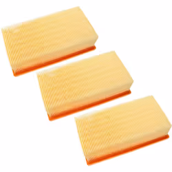 vhbw - the clever way Lot de 3x filtre à plis plats pour votre aspirateur multi-usages ou industriel - Finition sur mesure po ...