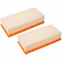 vhbw - the clever way Lot de 2x filtre à plis plats pour votre aspirateur multi-usages ou industriel - Finition sur mesure po ...