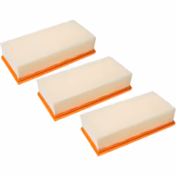 vhbw - the clever way Lot de 3x filtre à plis plats pour votre aspirateur multi-usages ou industriel - Finition sur mesure po ...
