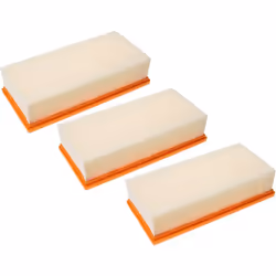 vhbw - the clever way Lot de 3x filtre à plis plats pour votre aspirateur multi-usages ou industriel - Finition sur mesure po ...