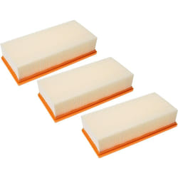 Vhbw - Lot de 3x filtres plissé plat compatible avec Kärcher nt 72/2 Eco Tc aspirateur sec/humide, aspirateur industriel - Élément filtrant