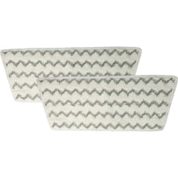 2x Housses de rechange remplacement pour Vileda 161717 pour nettoyeur à vapeur, balai vapeur - microfibre, blanc / gris - Vhbw