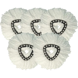 vhbw 5x Serpillères remplacement pour Vileda 152623 pour balai nettoyant - Tête de rechange, microfibre, blanc