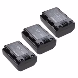EXTENSILO 3x Batterie compatible avec Sony Alpha a7 III a7R III A6600 A6700 9R A7R4 9S A7C R A7 Mark 3 appareil photo
