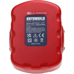 Extensilo - 2x Batterie remplacement pour Bosch 2 607 335 611, 2 607 335 655, 2 607 335 619 pour outil électrique (3300 mAh, NiMH, 14,4 v)