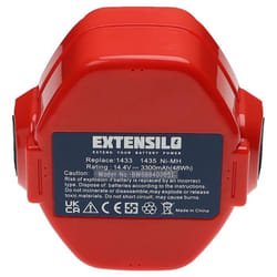 EXTENSILO 2x Batterie compatible avec Makita 1051DZ 1051DWFE 4033DZ 4033D 4333D 4332D 4333DWAE outil électrique (3300 mAh