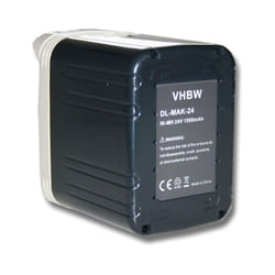Batterie remplacement pour Makita 193127-4, 193128-2, 193130-5, 193131-3, 193736-9, 193737-7 pour outil électrique (1500 mAh, NiMH, 24 v) - Vhbw