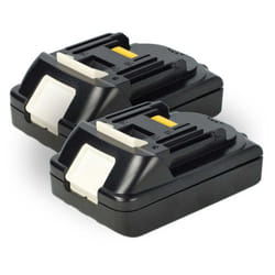EXTENSILO 2x Batterie compatible avec Makita BDF456RFE BDF454Z BDF456Z BFR550L BFR550F BDF458 BFR550 outil électrique (2500