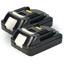 Extensilo - 2x Batterie compatible avec Makita DF457Z, DGA452RFJ, DF458DRFX, DF458DZ, DGA452, DGA452RMJ outil électrique (2500 mAh, Li-ion, 18 v)