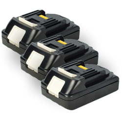 3x Batterie compatible avec Makita DCO180Z, DCM501, DCM501ZAR, DCM501Z, DCM500Z, DCL501Z, DCO180 outil électrique (2500 mAh, Li-ion, 18 v) - Extensilo