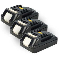 Extensilo - 3x Batterie compatible avec Makita DDF480RF, DDF456Z, DDF459RF3J, DDF458Z, DDF459RMJ, DDF480 outil électrique (2500 mAh, Li-ion, 18 v)
