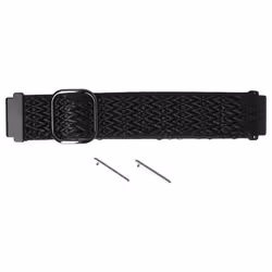 vhbw bracelet compatible avec Samsung Gear Sport S2 Classic montre connectée - 20 mm nylon noir