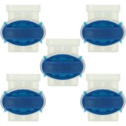 5x connecteurs pour câble périphérique compatible avec Gardena Sileno robots de pelouse - Serre-câbles, étanches, transparent / bleu - Vhbw