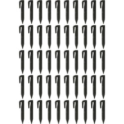 vhbw 50x piquets de fixation pour câble périphérique compatible avec Bosch Indego robot tondeuse - Lot ancrages au sol, plastique, noir