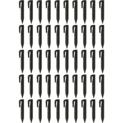 50x piquets de fixation pour câble périphérique compatible avec Honda Miimo robot tondeuse - Lot ancrages au sol, plastique, noir - Vhbw