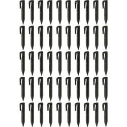50x piquets de fixation pour câble périphérique compatible avec Robomow robot tondeuse - Lot ancrages au sol, plastique, noir - Vhbw