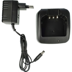 vhbw Chargeur compatible avec Icom IC-F4061S, IC-F4036S, IC-F4033S, IC-F4061 batteries de radio - Socle + Prise, 9 V