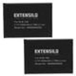 EXTENSILO 2x Batterie compatible avec HP C200W appareil photo reflex numérique (1000mAh 37V Li-ion)