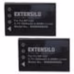 EXTENSILO 2x Batterie compatible avec Camileo H30 X100 HD X100 appareil photo (1800mAh 37V Li-ion)