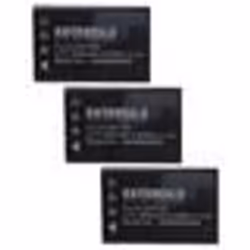 EXTENSILO 3x Batterie compatible avec Camileo H30 X100 HD X100 appareil photo (1800mAh 37V Li-ion)