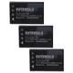 EXTENSILO 3x Batterie compatible avec Camileo H30 X100 HD X100 appareil photo (1800mAh 37V Li-ion)
