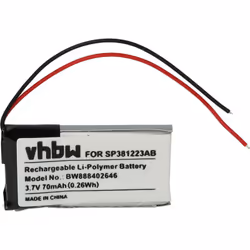 vhbw - the clever way - Batterie de rechange de haute qualité avec une grande autonomie et compatible avec vos lunettes 3D ou ...