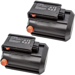 2x Batteries remplacement pour Gardena 9840-20, BLi-18, 9839-20 pour tondeuse (1500mAh, 18V, Li-ion) - Vhbw