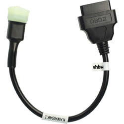 Vhbw - Adaptateur 6 Pin vers OBD2 16Pin compatible avec Kawasaki ZX10R (depuis 2016), ZX14R (depuis 2017) Motos - 28 cm