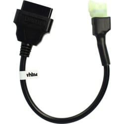 Vhbw - Adaptateur 4 Pin vers OBD2 16Pin compatible avec Honda crf 250 (2004 - 2019), fes 125/150 Pantheon 4T ('03-'13) Motos - 28 cm
