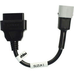 Vhbw - Adaptateur 6 Pin vers OBD2 16Pin compatible avec Suzuki gsr 600 (2006 - 2011), gsx-r 125 (2017 - 2019), gsx-r 600 (2004 - 2017) Motos - 10 cm