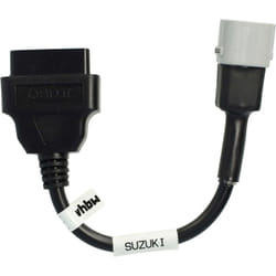 vhbw Adaptateur 6 Pin vers OBD2 16Pin compatible avec Suzuki SFV 650 Gladius (2009 - 2016), SV 650 (2003 - 2019) Motos - 10 cm
